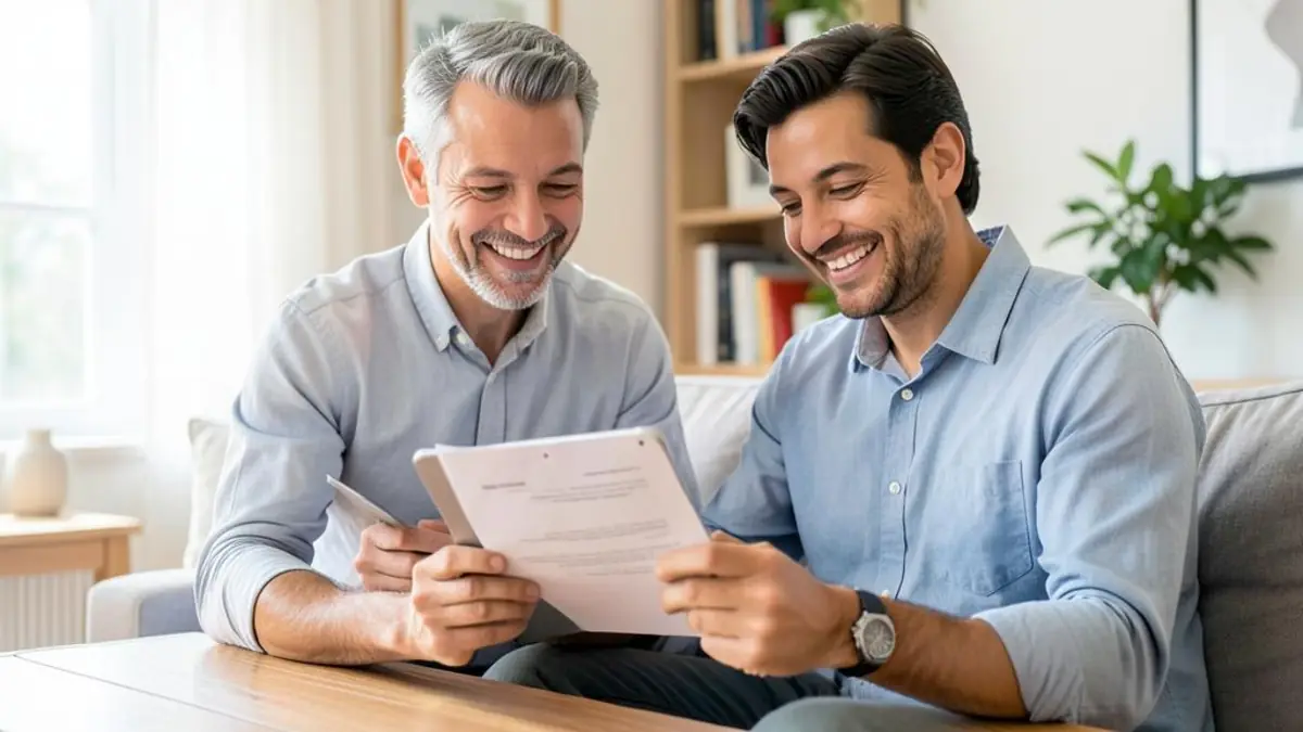 Casal analisando proposta de home equity em Brasília (DF)